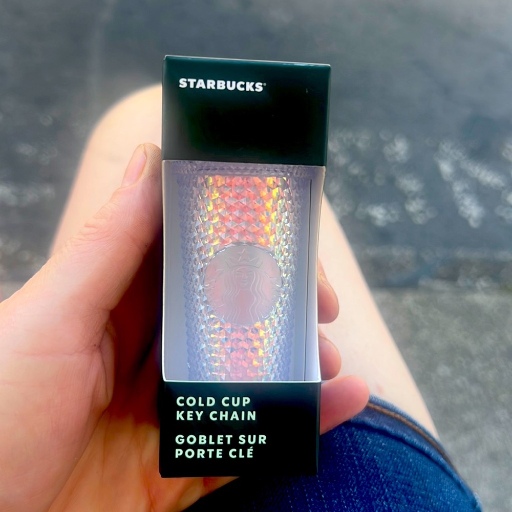 Brand new cold cup Starbucks keychain/ornament
